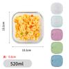 Caja de Almuerzo de Vidrio Caja Bento Recipiente para Conservar Frescura Caja Sellada Caja de Almuerzo Caja para Conservar Frescura Puede Entrar al Microondas Recipiente de Vidrio Caja para Frutas
