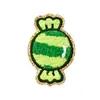 Parches bordados de caramelo de dibujos animados originales transfronterizos, parches de tela autoadhesivos para decoración de ropa infantil, reparación, bordado de toallas y accesorios de bordado