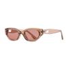 Jennie2024 Novos Óculos de Sol Gnn Retro Olho de Gato Feminino Rosto Pequeno High-end Armação Pequena Europeu e Americano Street Photoshoot Sol Olho