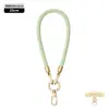 Cordón de alta gama para teléfono móvil 6MM resistente para colgar en el cuello ajustable para exteriores anti-pérdida cuerda trenzada para muñeca delicada oro