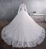 Encaje de Boda Europeo y Americano 2026 Nuevo Estilo Novia Cuello Alto Manga Larga Cuello Alto Cola Larga Tallas Grandes Conservador Transfronterizo Vestido de Boda
