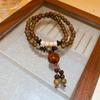 Pulsera colorida de cuentas multicapa apiladas, ligera, de lujo, de alta gama, elegante, de estilo étnico, de moda, joyería