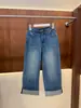 Jeans BORBOTIE para Mujer 2026 Primavera/Otoño Nuevos Estilo LP Old Money Adelgazantes Versátiles Casuales con Dobladillo