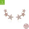 Yinziyun Joyería para Orejas Estilo Coreano Oro Rosa Aretes de Estrella Joyería para Orejas Transfronteriza para Mujer Envío Directo Sce291