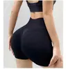 Shorts de Mel com Rosto Sorridente Transfronteiriço Feminino Cintura Alta Secagem Rápida Sem Costura Justo Bumbum Três Pontos Calça Fitness Shorts de Yoga Esportivos