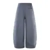 Pantalones de pierna ancha con hoja curva desgastada teñida y pintados con spray estilo páramo para hombre, marca moderna, estampado floral lateral, holgados, casuales, largos