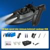 Barco de arrastre con control remoto inalámbrico de 12 V transfronterizo, de alta velocidad, con anzuelo de cebo de alta potencia, barco de anidación de alta potencia, venta al por mayor