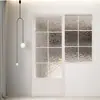 Puerta de Baño Balcón Cocina Francesa Retro Puerta Corredera Tres Eslabones Vidrio Ultra Blanco Eslabón Extremadamente Estrecho Puerta Corredera Fábrica