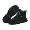 Zapatos de Protección Laboral Meiketuo para Hombre Invierno Antimpacto y Antipinchazos Ligeros Zapatos de Seguridad Puntera de Acero Calzado de Trabajo con Felpa Venta al por Mayor