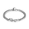 Pulseira Cubana Masculina de Aço Titânio Europeia e Americana com Costura, Design de Nicho Ins, Marca Tendência, Corrente, Moda de Luxo Leve, Pulseira Tendência