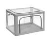 Nueva Caja de Almacenamiento de Ropa Transparente Completa Caja de Tela para Ropa Plegable Artefacto de Acabado para Armario de Dormitorio para el Hogar