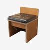 Milk Tea Shop Ocean Board Table and Chair Combinação de cafeteria Retro Light Luxury Square Table Estilo coreano Simples Sweet Shop Pequena mesa redonda
