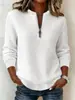 2026 Autumn/Winter New Collection: Cross-border European and American Style Long-Sleeve Half-Zip Top for Women, Featuring a Simple Waffle Knit Design
