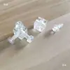 Caja de Acrílico Vitrina Tres Lados Pasantes Transparente Cuatro Lados Seis Lados Conector de Tuerca Tuerca de Cristal Bloques de Construcción