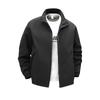 2025 Primavera e Outono Nova Jaqueta Masculina Casual Slim-fit Gola Jaqueta Bordada Jaqueta Com Zíper para Homens