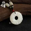 Al por mayor del fabricante Jade Blanco Afgano Natural Doble Pixiu Hebilla de Seguridad Colgante Accesorios de Jade para Suéteres de Hombres y Mujeres Colgante