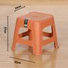 Taburete de plástico extra grueso, moderno, sencillo, grueso, para el hogar, estilo nórdico, silla duradera, taburete alto cuadrado, banco moderno simple