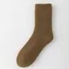 Calcetines Gruesos para Mujer para Otoño e Invierno, Calcetines Cálidos de Media Pantorrilla con Forro de Felpa, Calcetines para Dormir de Lana de Doble Cara, Calcetines de Invierno para el Hogar para Embarazadas
