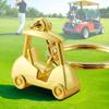 Llavero de Metal Personalizado de Coche de Visualización de Golf Simulada Souvenir de Reunión Deportiva Regalo Pequeño Creativo en el Campo