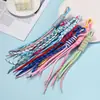 Lanyard de Poliéster Sandwich Dos Colores Colgante de Cuerda Personalizado de Moda Cuerda Trenzada Nudada de Colores DIY Lanyard de Cuerda al por Mayor