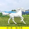 Fornecer Fibra de Vidro Animal Artificial Grande Cavalo Escultura de Animal Jardim Parque Rua de Passeio Cenário de Esboço Ornamentos