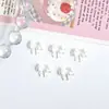 Explosiones Transfronterizas Crema Lazo Joyería para Uñas Arte de Uñas Dulce Cinta Tridimensional Lazo Pequeño Resina Decoración de Uñas Versátil
