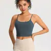 Sutiã camisola esportivo com design sexy nas costas, alças finas, secagem rápida, sem mangas, adequado para fitness e yoga, com bojos