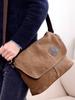 Bolso de Hombro de Lona para Comercio Exterior Bolso para Hombre Nuevo Lavado Simple Casual Bandolera Moda Versátil Bolso para Hombre