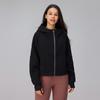 Nueva Chaqueta con Capucha y Cremallera de Terciopelo Ropa de Fitness para Mujer Corte Holgado Casual Yoga Deportes Uso Diario Top Versátil