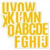Pegatinas de letras de 4 pulgadas para estampado en caliente transfronterizo para coches, paredes, exposiciones, escuelas y jardines de infancia, letras grandes para manualidades
