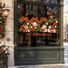 Venta Caliente Transfronteriza Calcomanía de Ventana de Corona Ozon Más Vendido Calcomanía de Vidrio Decoración de Año Nuevo Ruso Flor de Ventana de Zodiaco Cabra Calcomanía de Puerta