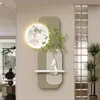Pintura Decorativa para Entrada Estilo Wabi-Sabi, Lámpara Mural de Arenisca Extremadamente Simple y de Alta Gama, Colgante Frente a la Puerta, Pasillo y Pasaje