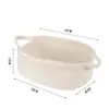 Cesta de armazenamento de itens diversos para casa, organizador de cosméticos de fio de algodão artesanal tecido para mesa, cesta de armazenamento de lanches e chaves