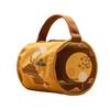 Bolsa Cesta Personalizada para o Festival do Meio Outono, Bolsa de Lona Amarela Estampada, Bolsa de Presente para Reunião Anual Corporativa, Estilo Nacional Casual Literário e Artístico