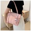 Bolsa Grande Estilo Fresco Pequeno Feminina 2024 Primavera e Verão Nova Bolsa Feminina de Alto Valor de Cor Moda Jovem Elegante Ins bolsa de trabalho