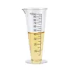 Taza medidora de escala de plástico acrílico PC de grado alimenticio 100 ml para tienda de té de leche comercial, barril medidor resistente a altas temperaturas, taza experimental