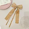 Pasador de horquilla de lazo de cinta para niña, pasador de estilo coreano, simple, versátil, de alta calidad, para recogido a medias, accesorios para el cabello