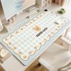 Alfombrilla de ratón calefactable estilo crema, almohadilla calentadora de escritorio extragrande para niñas, almohadilla calentadora de manos para escritorio de computadora de oficina de aspecto elegante