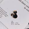 Accesorios de aleación DIY simples lindos de dibujos animados fantasma blanco y negro murciélago búho accesorios materiales