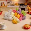 Mini Dumplings de Colores, Panecillos de Juguete, Adornos de Decoración de Mini Cocina, Llaveros DIY, Pinzas para el Cabello, Gomas para el Cabello