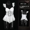 Ropa Interior Sexy Corsé Chaleco Francés Sexy Deseo Puro Ajustado Encaje Malla Varilla Sujetador Pijama Traje 8907