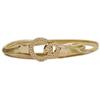 Cadena de cintura de metal de primavera para damas de comercio exterior transfronterizo, dulce patrón retro, hebilla de doble anillo, cadena de cintura elástica de metal con puntos