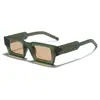 Amazon Transfronterizo Moderno de Moda Estilo Callejero Gafas de Sol Cuadradas Moda Retro Gafas de Sol Anti-UV Venta al por Mayor