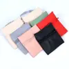 Nueva Bolsa con Cremallera para Joyería con Patrón de Lichi de PU, Bolsa de Almacenamiento para Empaque de Joyería de Collar, Bolsa con Cremallera de Cuero Simple y Elegante