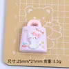 Bolsa Gatinho Querido Desenho Animado Artesanal DIY Acessórios de Joia Cola Creme Resina Pequenos Acessórios Grampo de Cabelo Fofo Material