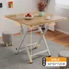 Mesa plegable, mesa de comedor cuadrada, mesa pequeña para uso doméstico, alquiler de apartamentos pequeños, mesa de comedor sencilla, mesa cuadrada