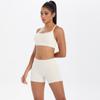 Nuevo Traje Deportivo Casual para Exterior con Sensación de Nube Traje de Yoga de Secado Rápido Ajustado con Espalda Cruzada y Shorts para Cadera Traje de Fitness
