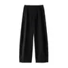 26 Novedades Otoño/Invierno Ropa para Mujer: Pantalones de Guadaña con Corte Curvo y Efecto Arrugado Natural, Transpirables, Estilo Japonés, Pantalones Casuales Simples de Cintura Alta