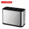 Estante de Almacenamiento de Cocina Transfronterizo, Estante de Almacenamiento para Fregadero, Estante Multifuncional de Acero Inoxidable para Esponja de Lavado y Drenaje