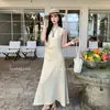 Ls Vestido Elegante y Sencillo de Moda Estilo Francés Ajustado Guangzhou Shisanxing 2026 Vestido Nuevo de Primavera 23035 #